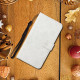 For Samsung Galaxy S24+ 5G Ethnic Style Embossed Pattern Leather Phone Case(White)