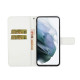 For Samsung Galaxy S24+ 5G Ethnic Style Embossed Pattern Leather Phone Case(White)