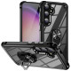 For Samsung Galaxy S24+ 5G TPU + PC Lens Protection Phone Case with Ring Holder(Black)