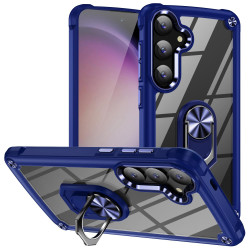 For Samsung Galaxy S24+ 5G TPU + PC Lens Protection Phone Case with Ring Holder(Blue)