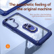 For Samsung Galaxy S24+ 5G TPU + PC Lens Protection Phone Case with Ring Holder(Blue)