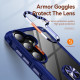 For Samsung Galaxy S24+ 5G TPU + PC Lens Protection Phone Case with Ring Holder(Blue)