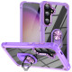 For Samsung Galaxy S24+ 5G TPU + PC Lens Protection Phone Case with Ring Holder(Purple)
