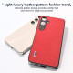 For Samsung Galaxy S24+ 5G ABEEL Wood Texture PU Phone Case(Red)