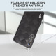 For Samsung Galaxy S24+ 5G ABEEL Weave Plaid PU Phone Case(Black)
