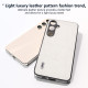 For Samsung Galaxy S24+ 5G ABEEL Genuine Leather Wave Black Edge Phone Case(Grey)