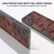 For Samsung Galaxy S24+ 5G ABEEL Genuine Leather Mahjong Texture Series Phone Case(Brown)