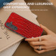 For Samsung Galaxy S24+ 5G ABEEL Genuine Leather Crocodile Pattern Phone Case(Red)