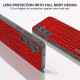 For Samsung Galaxy S24+ 5G ABEEL Genuine Leather Crocodile Pattern Phone Case(Red)
