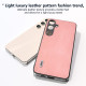 For Samsung Galaxy S24+ 5G ABEEL Retro Texture PU Phone Case(Pink)