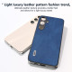 For Samsung Galaxy S24+ 5G ABEEL Retro Texture PU Phone Case(Blue)