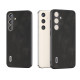 For Samsung Galaxy S24+ 5G ABEEL Retro Texture PU Phone Case(Black)