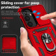 For Samsung Galaxy S24+ 5G Sliding Camshield Holder Phone Case(Red)