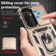 For Samsung Galaxy S24+ 5G Sliding Camshield Holder Phone Case(Gold)