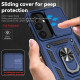 For Samsung Galaxy S24+ 5G Sliding Camshield Holder Phone Case(Blue)