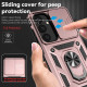For Samsung Galaxy S24+ 5G Sliding Camshield Holder Phone Case(Rose Gold)