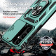 For Samsung Galaxy S24+ 5G Sliding Camshield Holder Phone Case(Dark Green)