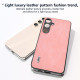 For Samsung Galaxy S24+ 5G ABEEL Elegant Series PU Leather Black Edge Phone Case(Pink)