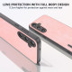 For Samsung Galaxy S24+ 5G ABEEL Elegant Series PU Leather Black Edge Phone Case(Pink)