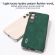 For Samsung Galaxy S24+ 5G ABEEL Elegant Series PU Leather Black Edge Phone Case(Green)