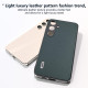 For Samsung Galaxy S24+ 5G ABEEL Genuine Leather Elegant Black Edge Phone Case(Green)