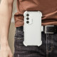 For Samsung Galaxy S24+ 5G Frosted PC+TPU Phone Case with Back Clip(White)