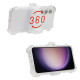 For Samsung Galaxy S24+ 5G Frosted PC+TPU Phone Case with Back Clip(White)