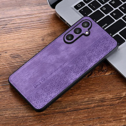 For Samsung Galaxy S24+ 5G AZNS 3D Embossed Skin Feel Phone Case(Purple)