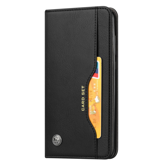 For Samsung Galaxy S24+ 5G Knead Skin Texture Flip Leather Phone Case(Black)