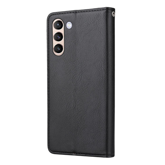 For Samsung Galaxy S24+ 5G Knead Skin Texture Flip Leather Phone Case(Black)