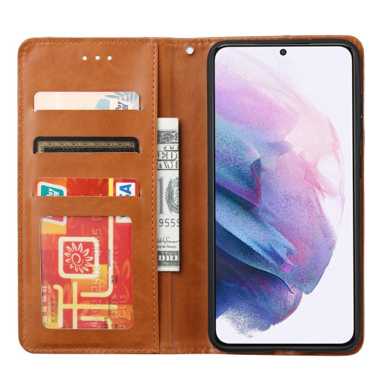 For Samsung Galaxy S24+ 5G Knead Skin Texture Flip Leather Phone Case(Red)