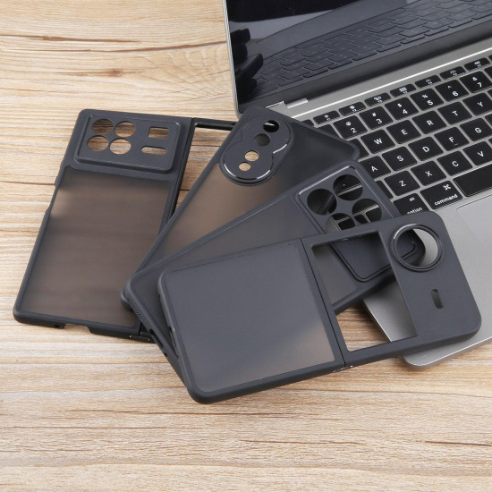 For Samsung Galaxy S24+ 5G Fine Pore Matte Black TPU + PC Phone Case
