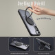 For Samsung Galaxy S23 5G 360-degree Rotating MagSafe Magnetic Holder Phone Case(Black)