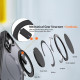 For Samsung Galaxy S23 5G 360-degree Rotating MagSafe Magnetic Holder Phone Case(Black)