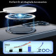 For Samsung Galaxy S24+ 5G 360-degree Rotating MagSafe Magnetic Holder Phone Case(Navy Blue)