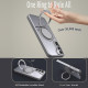 For Samsung Galaxy S24+ 5G 360-degree Rotating MagSafe Magnetic Holder Phone Case(Titanium Grey)