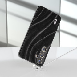 For Samsung Galaxy S24+ 5G ABEEL Galactic Pattern Protective Phone Case(Black)