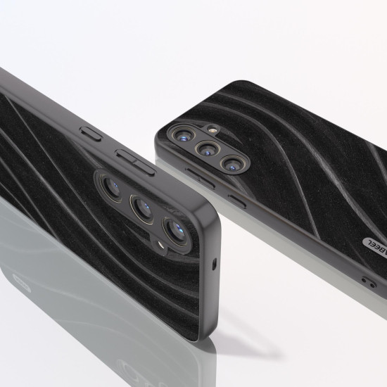 For Samsung Galaxy S24+ 5G ABEEL Galactic Pattern Protective Phone Case(Black)