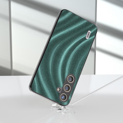 For Samsung Galaxy S24+ 5G ABEEL Galactic Pattern Protective Phone Case(Green)