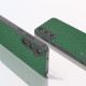 For Samsung Galaxy S24+ 5G ABEEL Genuine Leather Litchi Texture Phone Case(Green)