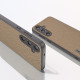 For Samsung Galaxy S24+ 5G ABEEL Genuine Leather Litchi Texture Phone Case(Grey)