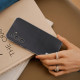 For Samsung Galaxy S24+ 5G ABEEL Ecological Leather Shockproof PU Phone Case(Black)