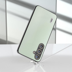 For Samsung Galaxy S24+ 5G ABEEL Ecological Leather Shockproof PU Phone Case(Green)