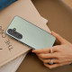 For Samsung Galaxy S24+ 5G ABEEL Ecological Leather Shockproof PU Phone Case(Green)