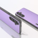 For Samsung Galaxy S24+ 5G ABEEL Ecological Leather Shockproof PU Phone Case(Purple)
