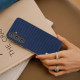 For Samsung Galaxy S24+ 5G ABEEL Carbon Fiber Texture Protective Phone Case(Dark Blue)