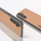 For Samsung Galaxy S24+ 5G ABEEL Carbon Fiber Texture Protective Phone Case(Gold)