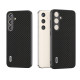 For Samsung Galaxy S24+ 5G ABEEL Carbon Fiber Texture Protective Phone Case(Black)
