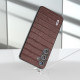 For Samsung Galaxy S24+ 5G ABEEL Crocodile Texture Genuine Leather Phone Case(Brown)