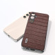 For Samsung Galaxy S24+ 5G ABEEL Crocodile Texture Genuine Leather Phone Case(Brown)